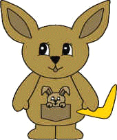 kangaroo paper craft