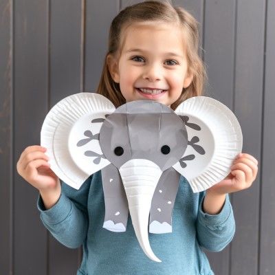 elephant paper plate