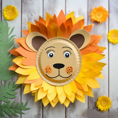 Paper Plate Lion Craft