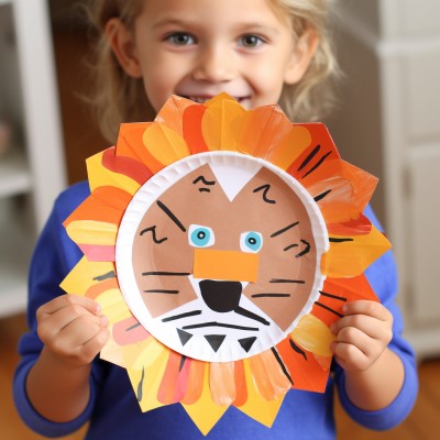 Paper Plate Lion Craft