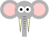 elephant shapes paper craft