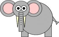 elephant shapes paper craft