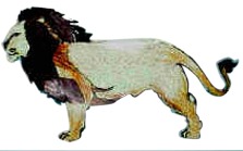 Paper Model Lion craft