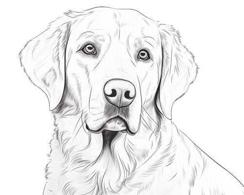 dog coloring page