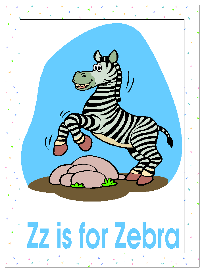 zebra coloring page