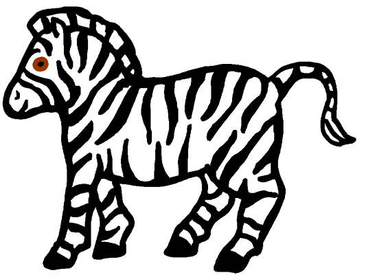 zebra coloring page
