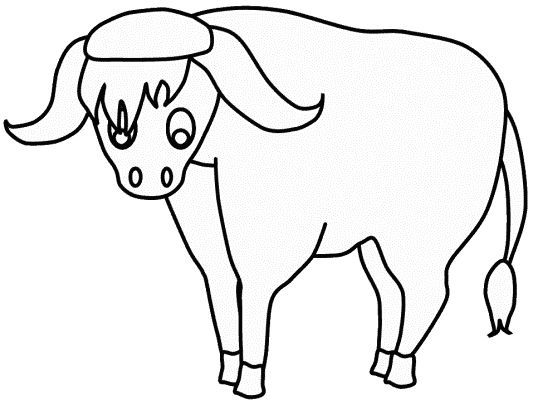 yak coloring page
