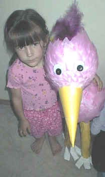 paper mache bird