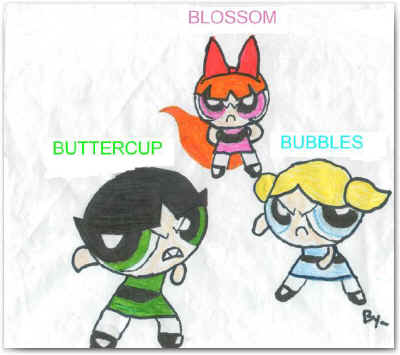 Powerpuff girls fan art.