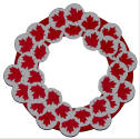 Canada Day Paper Plate Wreath