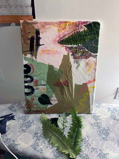 add mod podge over top