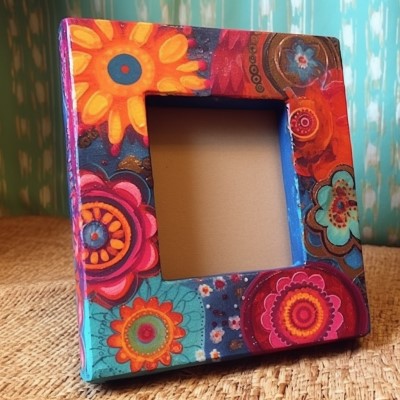 decoupage picture frame