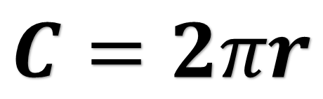 circumference of a circle (radius method)