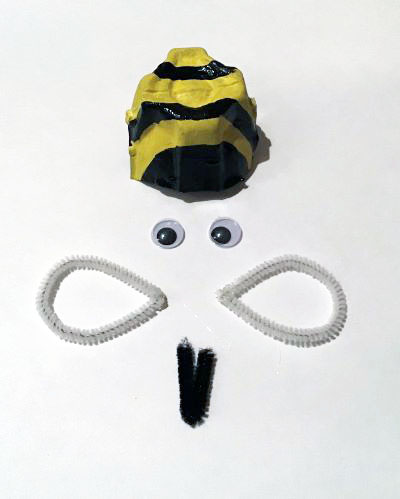 Egg Carton Bee Craft