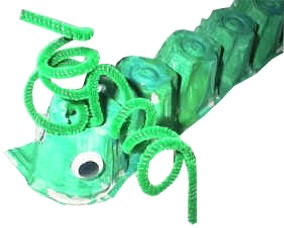 egg carton caterpillar