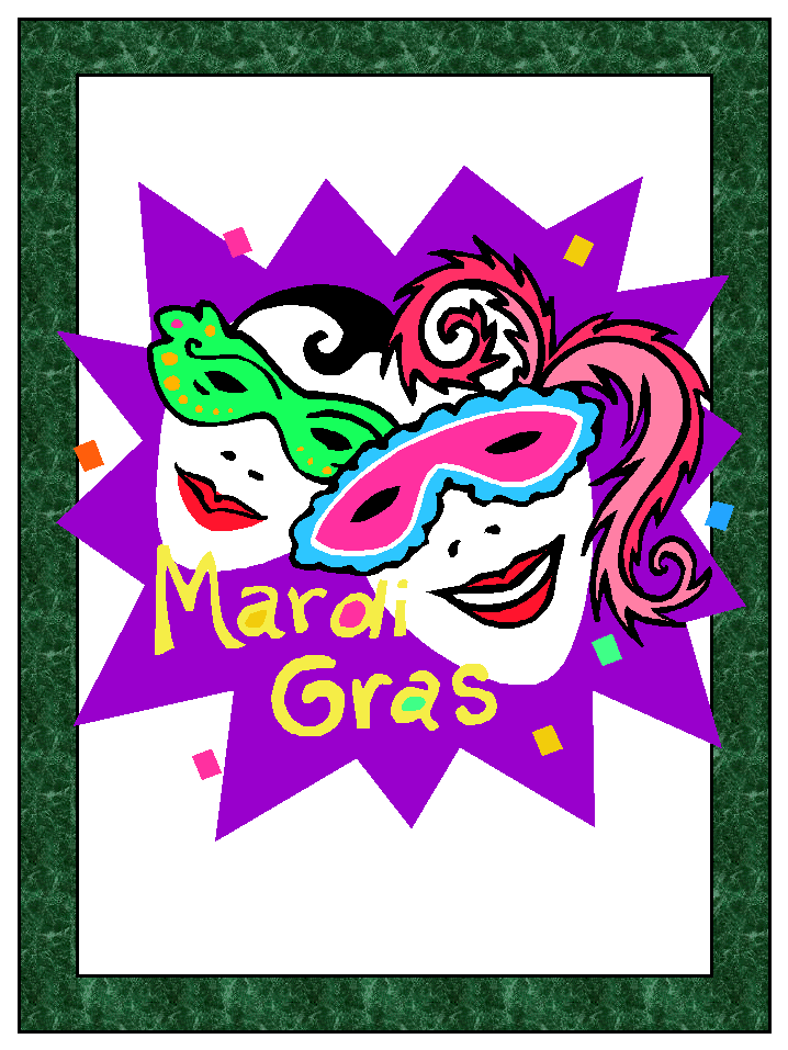 mardi gras masks coloring page