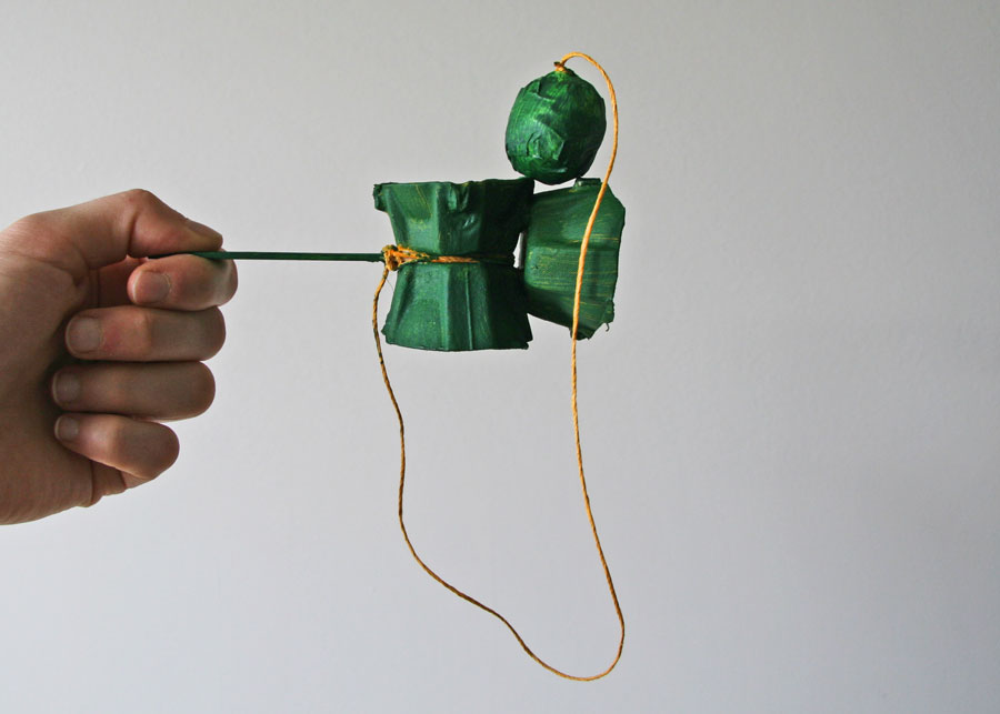 Egg Carton Kendama Craft