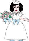bride paper doll