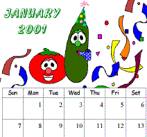 veggie tales calendar
