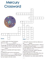 outer space themed crossword puzzles