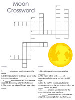 outer space themed crossword puzzles