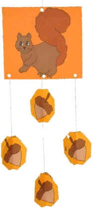 squirrel and acorns