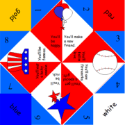 USA Origami Fortune Teller