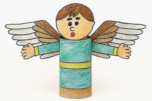 Icarus toilet paper roll craft