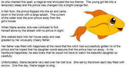 story - orange fish
