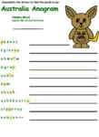 Australia worksheets