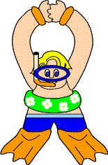 summer swimmer doorknob hanger