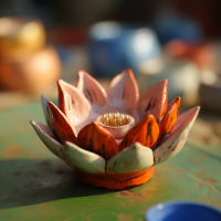 lotus clay bowl