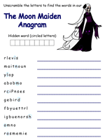 The Moon Maiden Anagram Puzzle