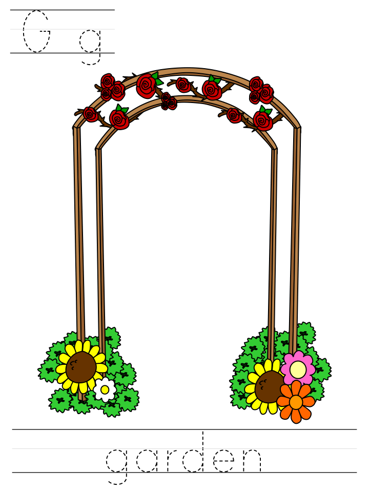 Printable print practice worksheet - Gg garden