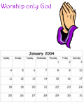 Ten Commandments Calendar