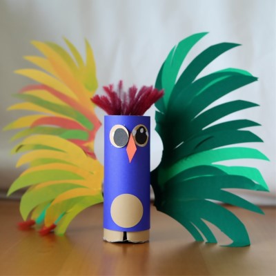 Sarimanok cardboard tube craft