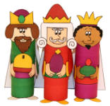 Three Wisemen Toilet Paper Roll Craft