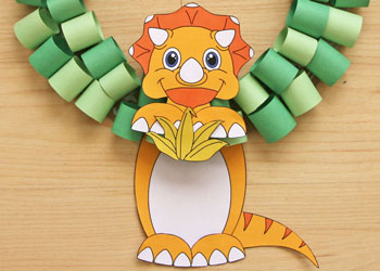 dinosaur wreath craft