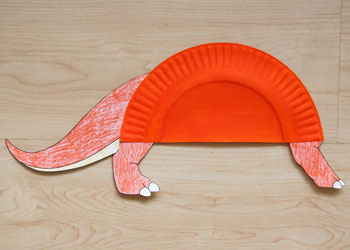 paper plate triceratops