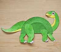 dinosaur paper plate craft