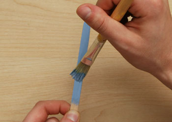 triceratops popsicle stick bookmark