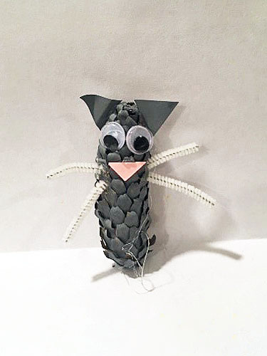 Pine Cone Cat Craft