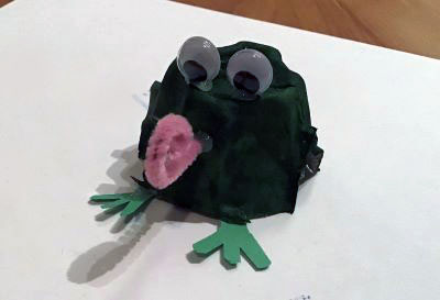 Egg Carton Frog Craft