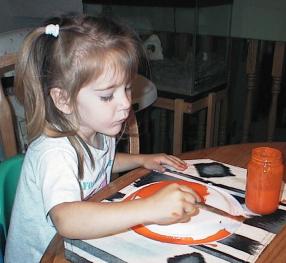 paint plate orange