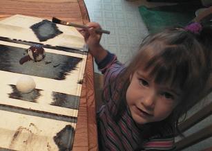 paint the eyeballs