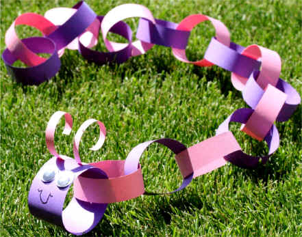 paper chain caterpillar