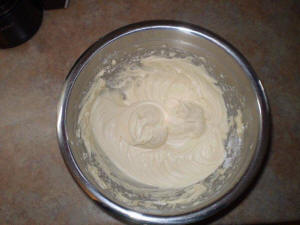 Cake Pops:  Make cream cheese icing.
