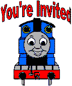 thomas the tank engine birthday invitation