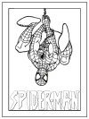 spiderman coloring page
