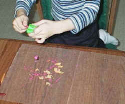crayon shavings